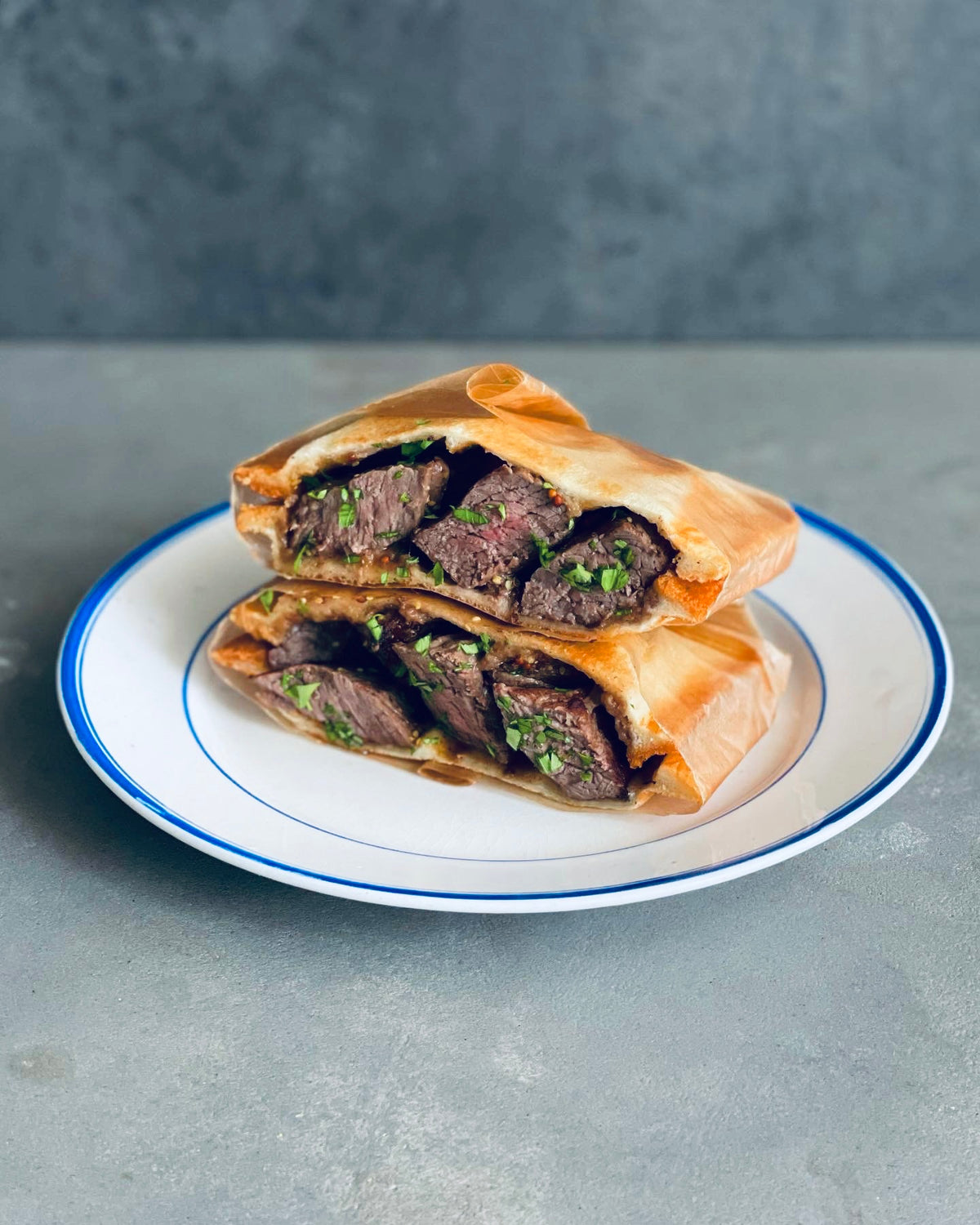 ミニステーキサンド(厚焼きホットサンドベーカー“goooodⅡ”)