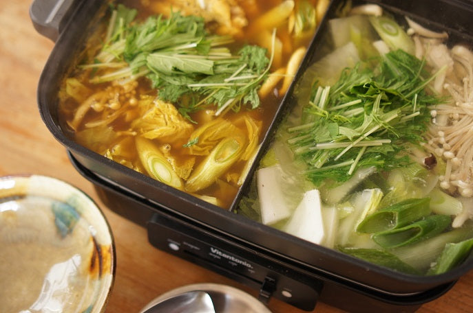 「水炊き」と「カレー鍋」