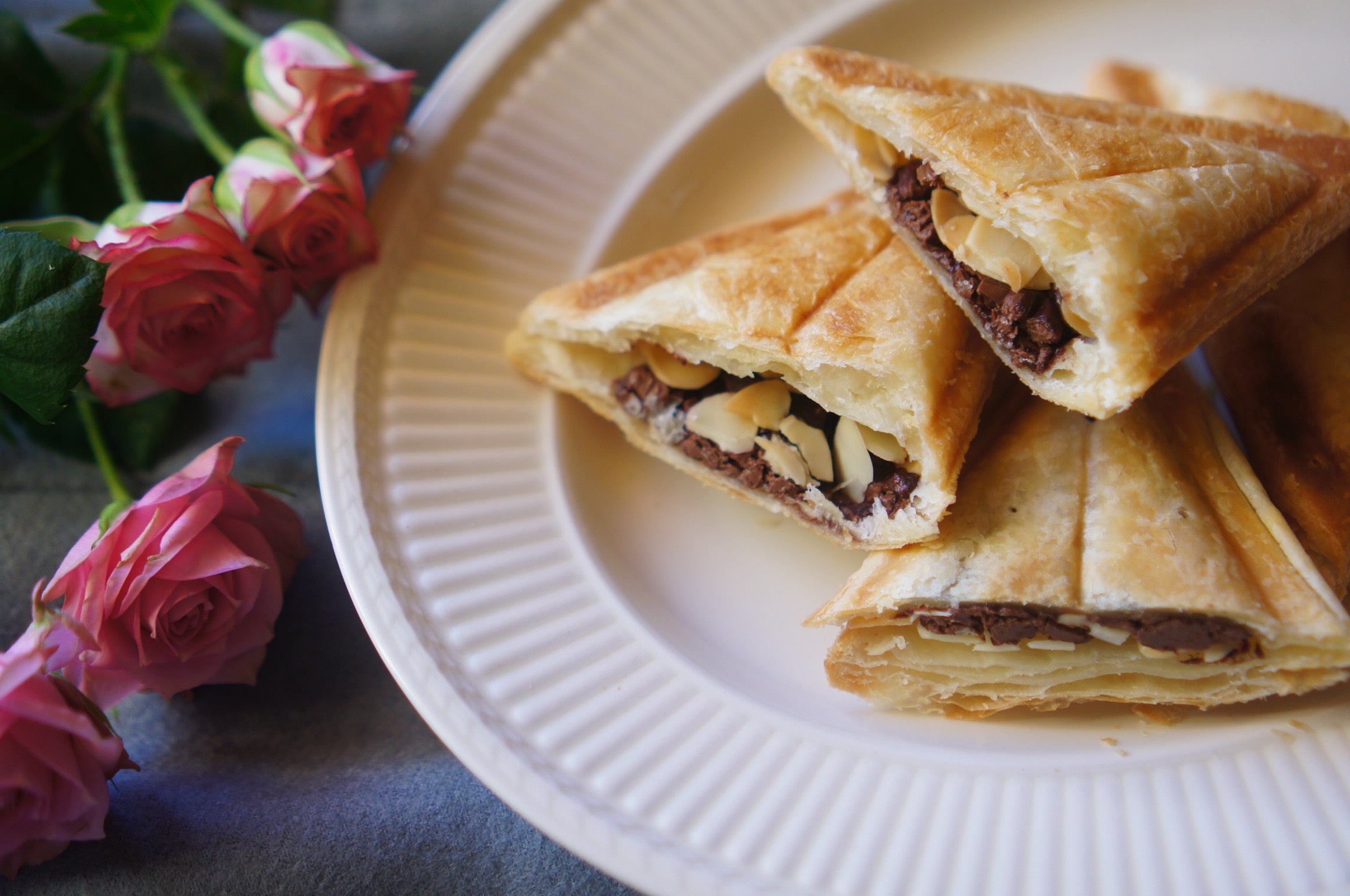 アーモンドチョコパイ（ワッフル＆ホットサンドベーカー+ホットサンド