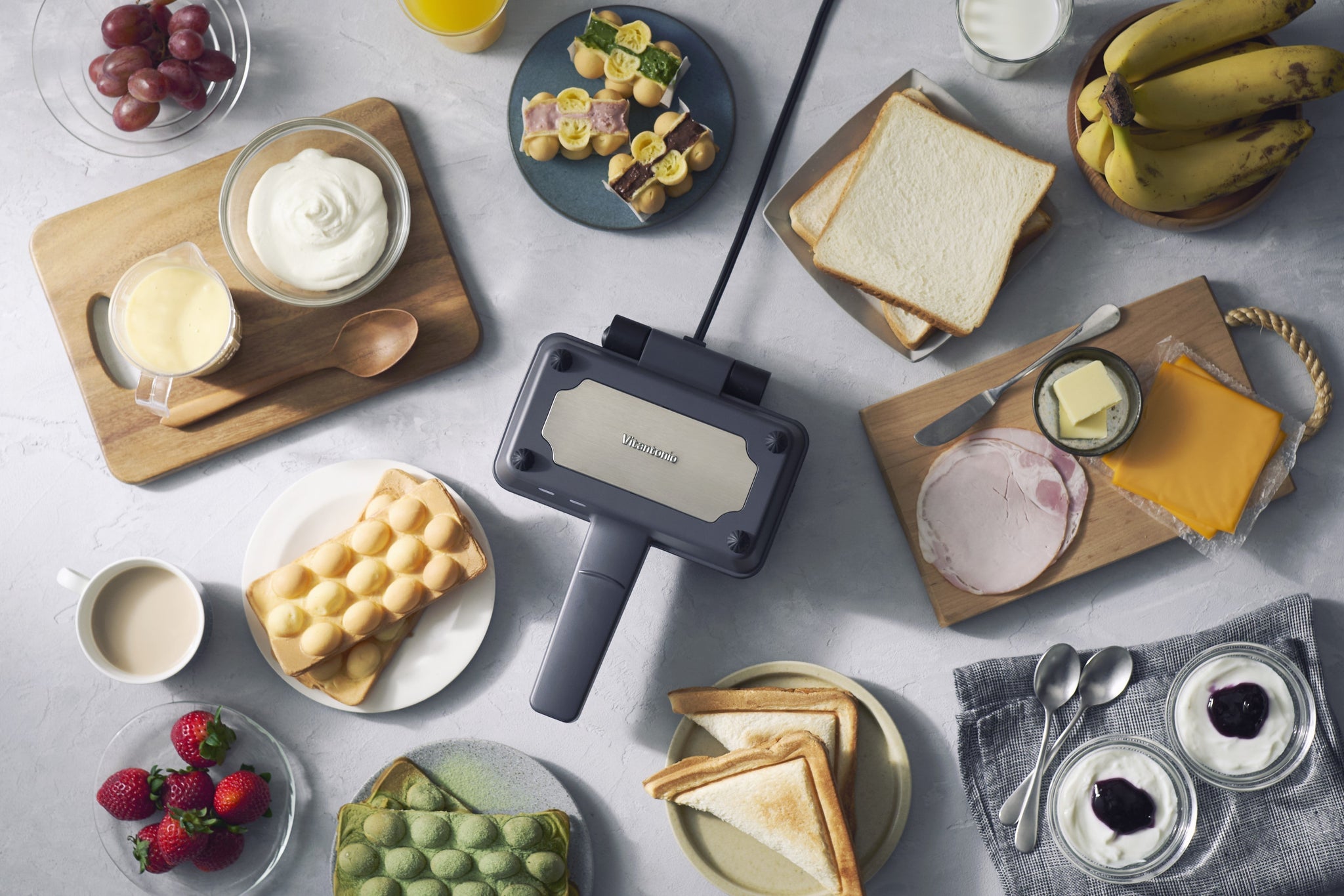 ビタントニオ プレート 3種 andレシピ本 ビタントニオ ワッフル&ホット