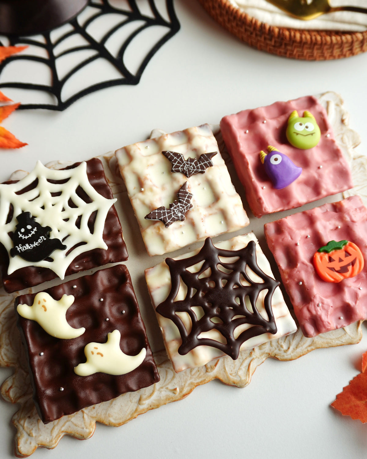 ハロウィンチョコワッフルパイ